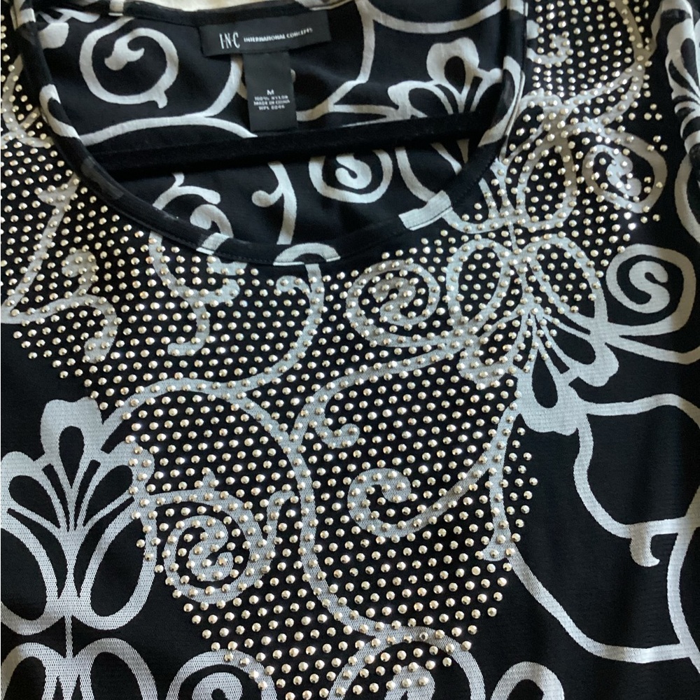 🌹INC dressy‎ top size M - Picture 10 of 10